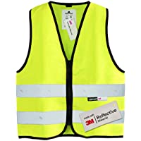Salzmann 3M Chaleco de Seguridad para niños | Hecho con Cinta Reflectante 3M | Amarillo